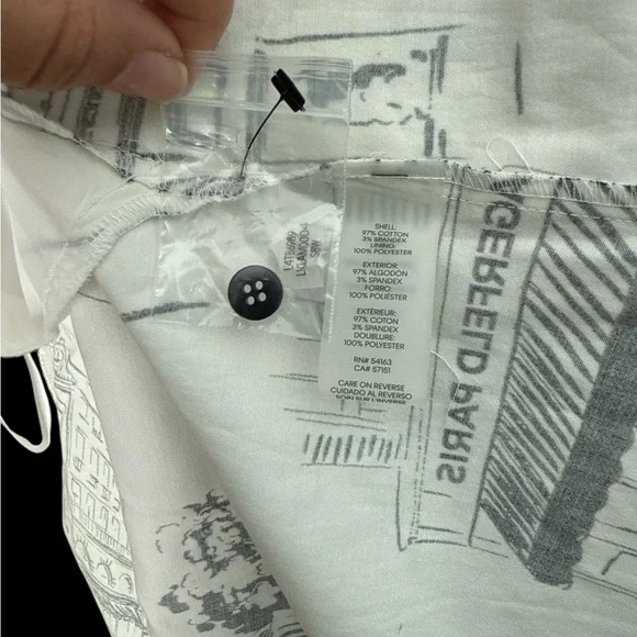 NWT Karl Lagerfeld Black & White Monochrome Graphic Dress Size 2 - Picture 13 of 13